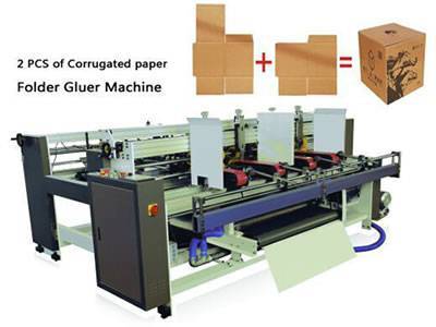 Semiauto twin box folder gluer