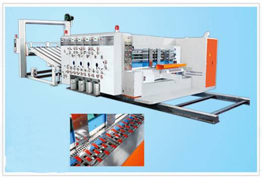 Máquina impresora y ranuradora de flexo automática 
