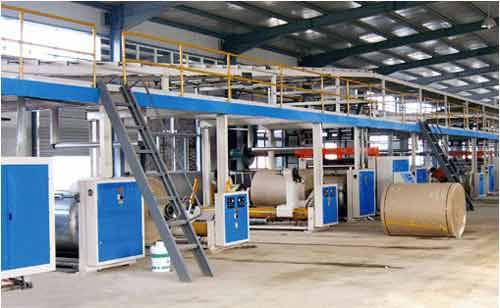 Ligne de production de carton ondulé