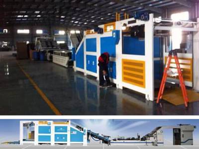 Automatic Flute Laminator with flip flops stacker